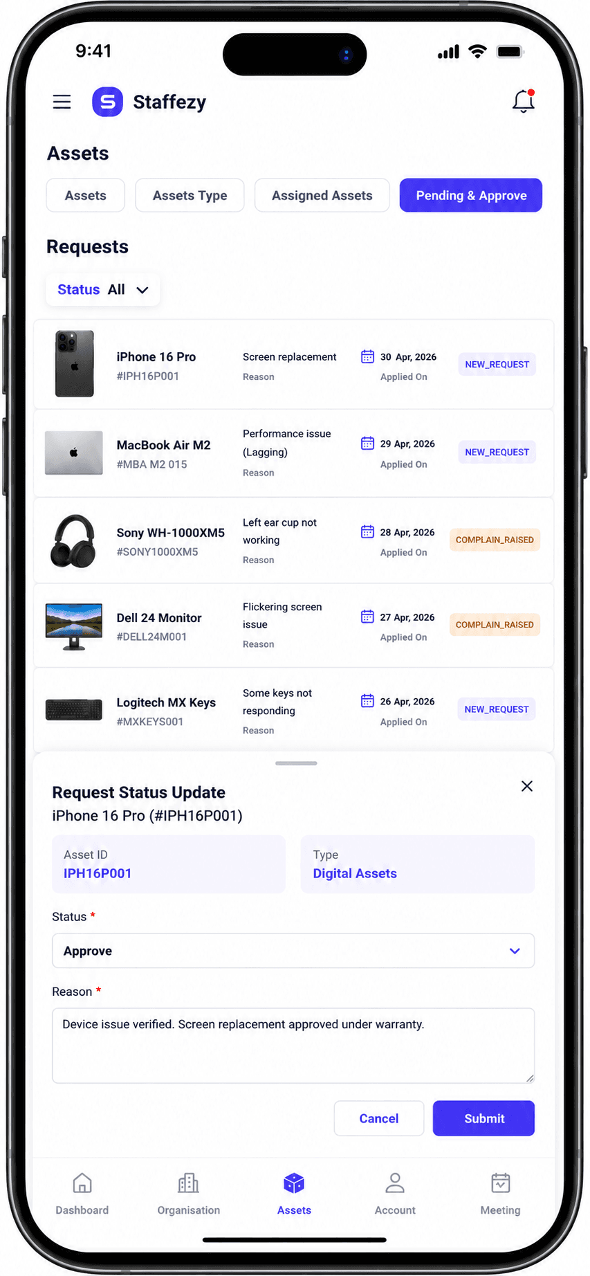 Approve requests with ease